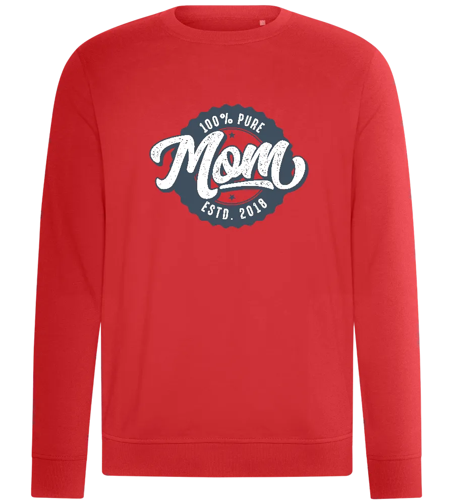 100% Pure Mom Estd Design - Comfort unisex sweater