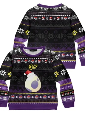 10km Pokemon Egg Kids Unisex Wool Sweater