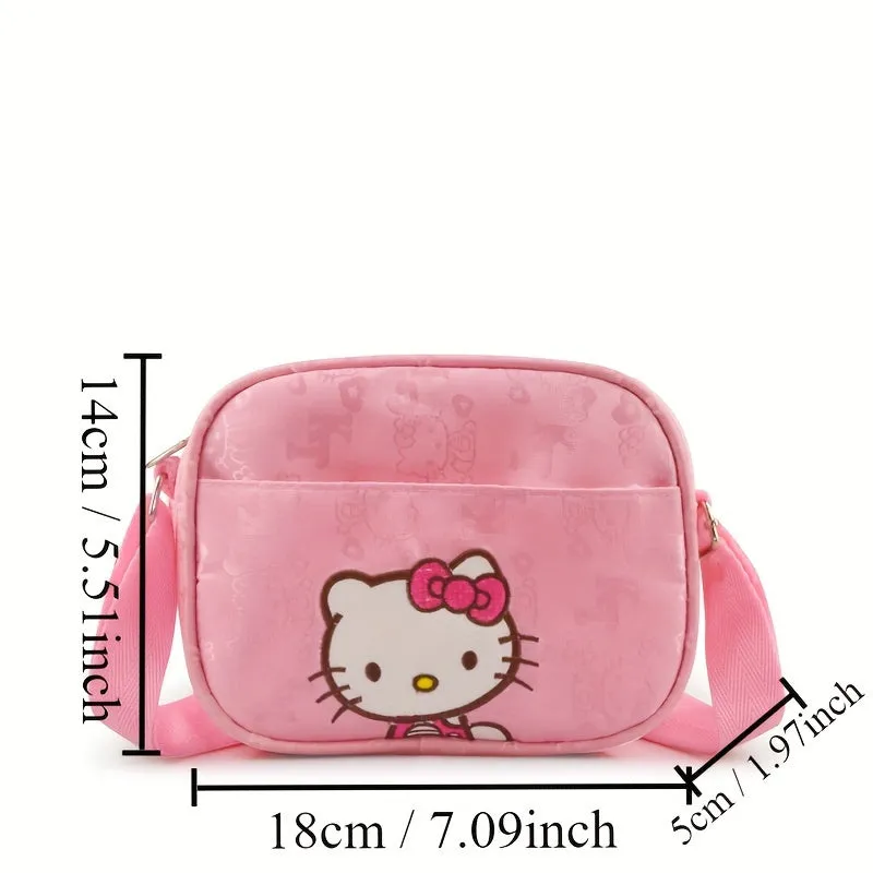 1pc Officially Licensed Hello Kitty Mini Adorable Cross-body Bag - Fashionable Cartoon Kawaii Anime Square Design, Lightweight & Perfect for Everyday Use