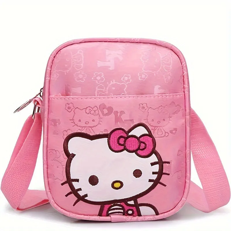 1pc Officially Licensed Hello Kitty Mini Adorable Cross-body Bag - Fashionable Cartoon Kawaii Anime Square Design, Lightweight & Perfect for Everyday Use