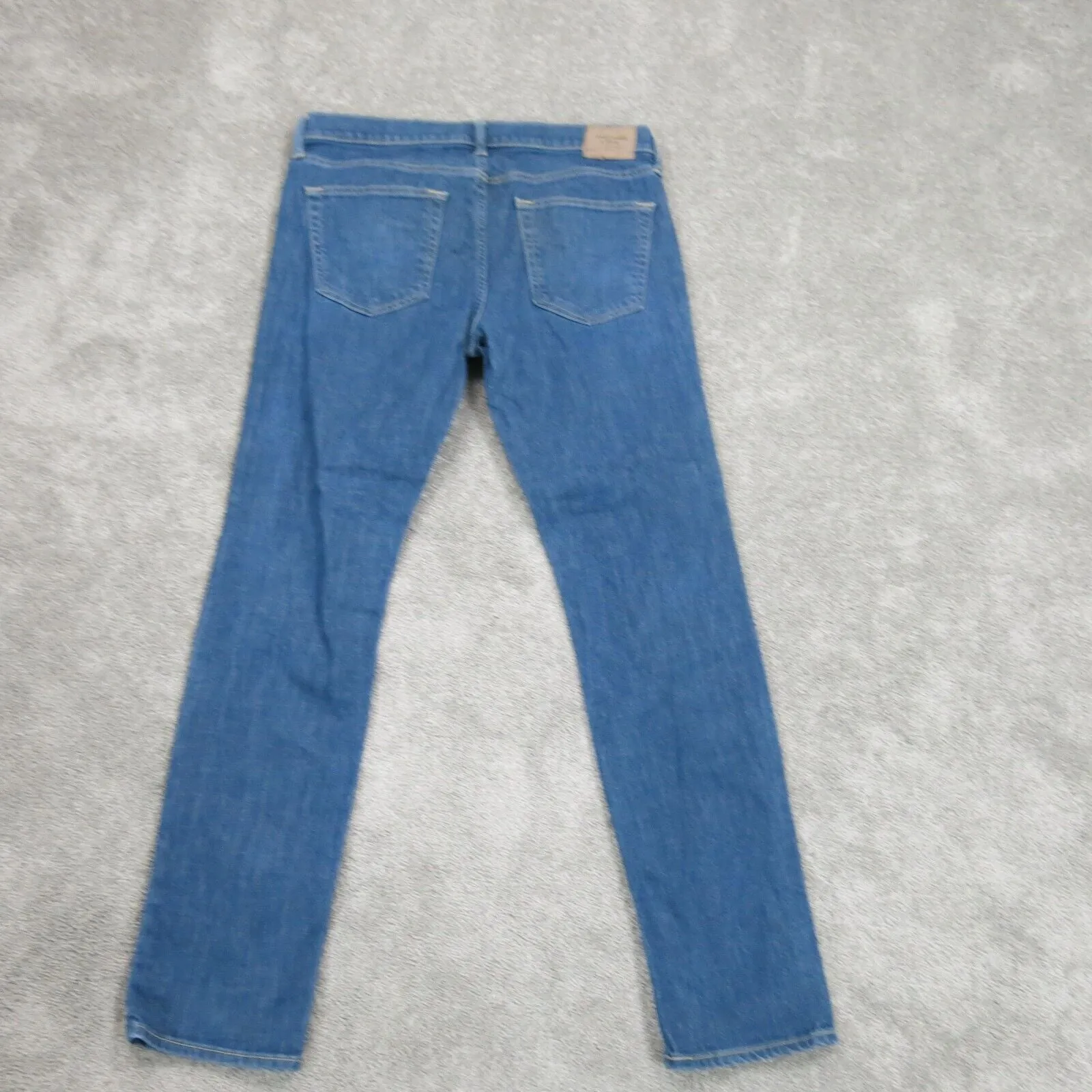 Abercrombie & Fitch Mens Jeans Straight Leg Denim Mid Rise Blue Size W34XL32