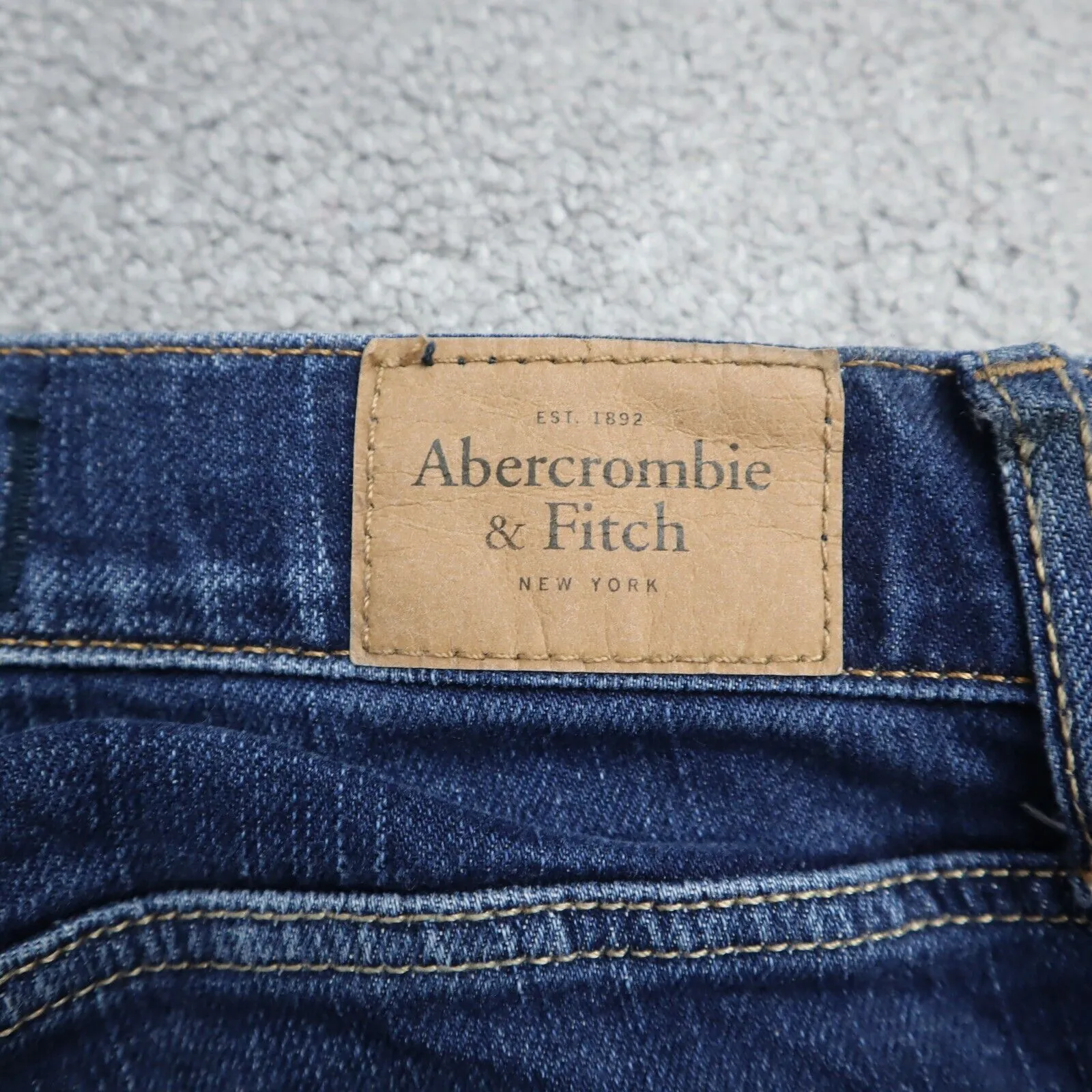 Abercrombie & Fitch Womens Jeans Denim Slim Straight Low Rise Blue Size W27XL31