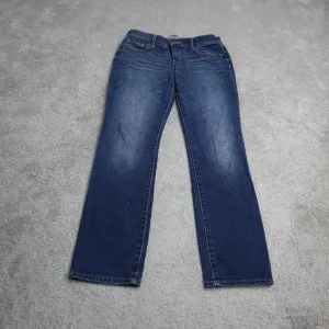 Abercrombie & Fitch Womens Jeans Denim Slim Straight Low Rise Blue Size W27XL31