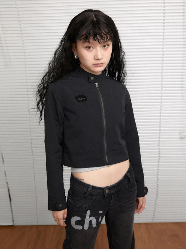 Achihara High Collar Short Jacket