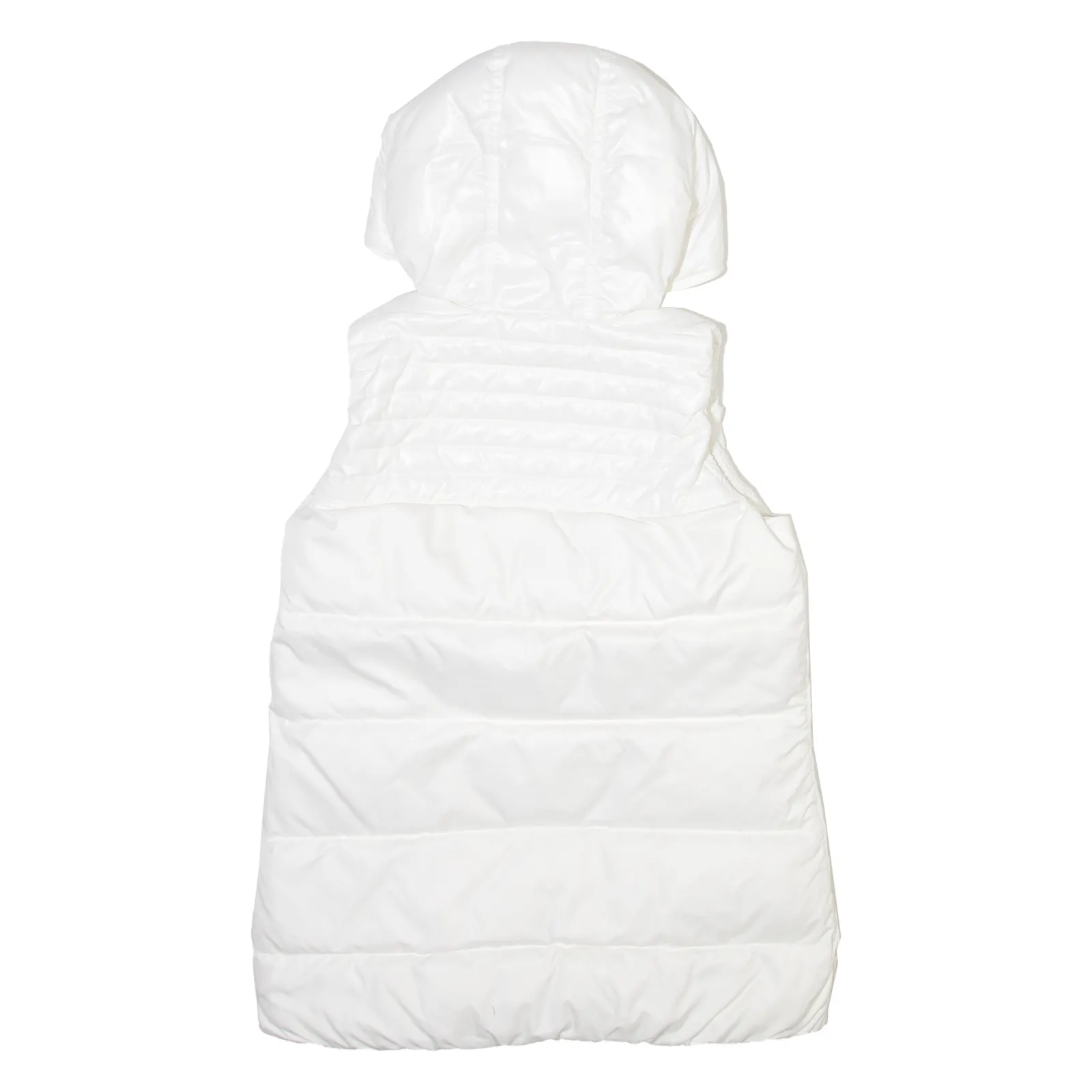 ADIDAS Down Insulated Womens Puffer Gilet White Hooded XS