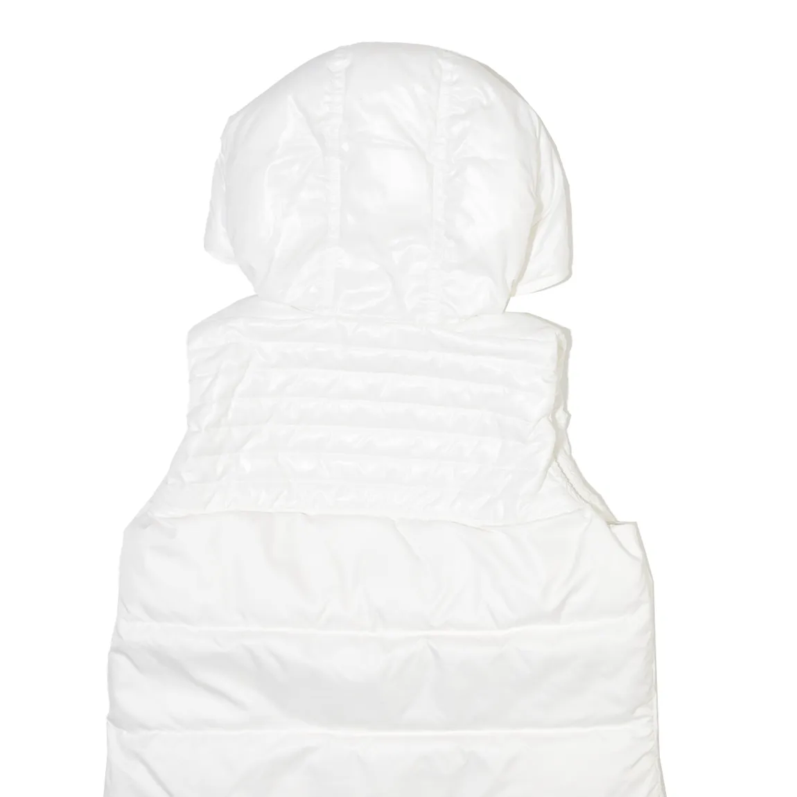 ADIDAS Down Insulated Womens Puffer Gilet White Hooded XS