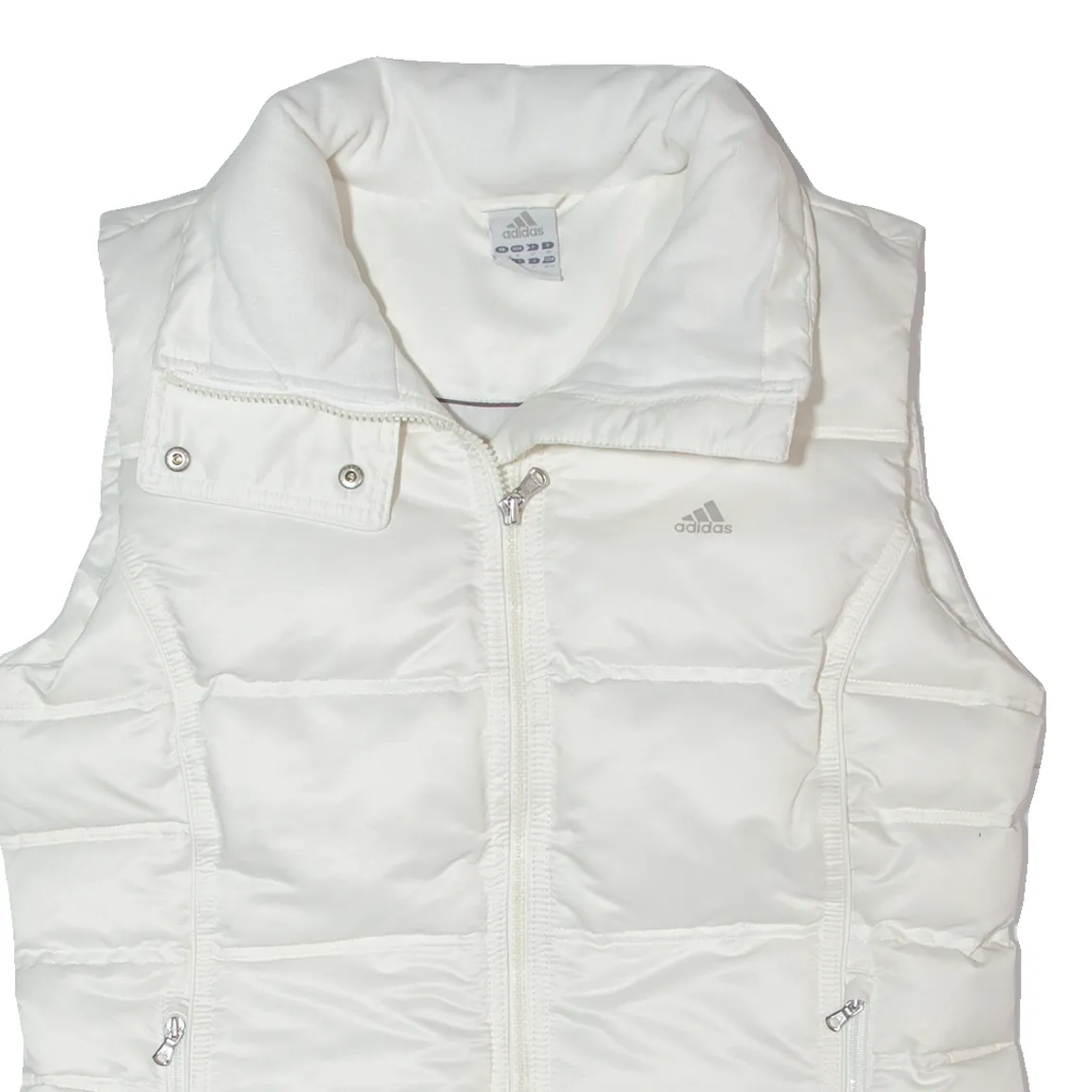 ADIDAS Down Insulated Womens Puffer Gilet White UK 14