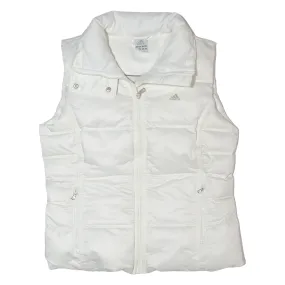 ADIDAS Down Insulated Womens Puffer Gilet White UK 14