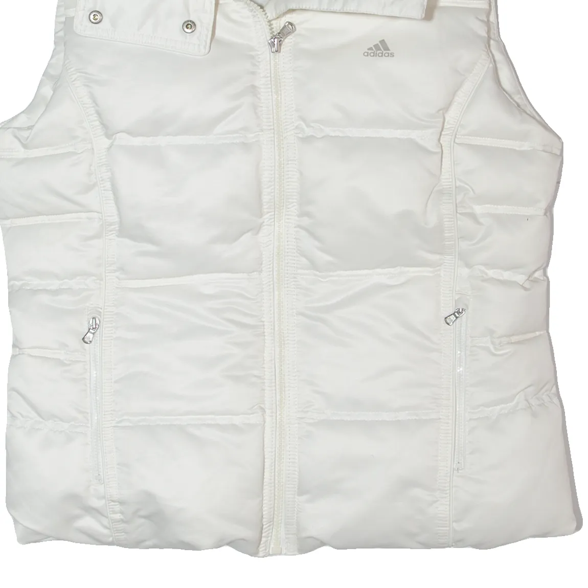 ADIDAS Down Insulated Womens Puffer Gilet White UK 14