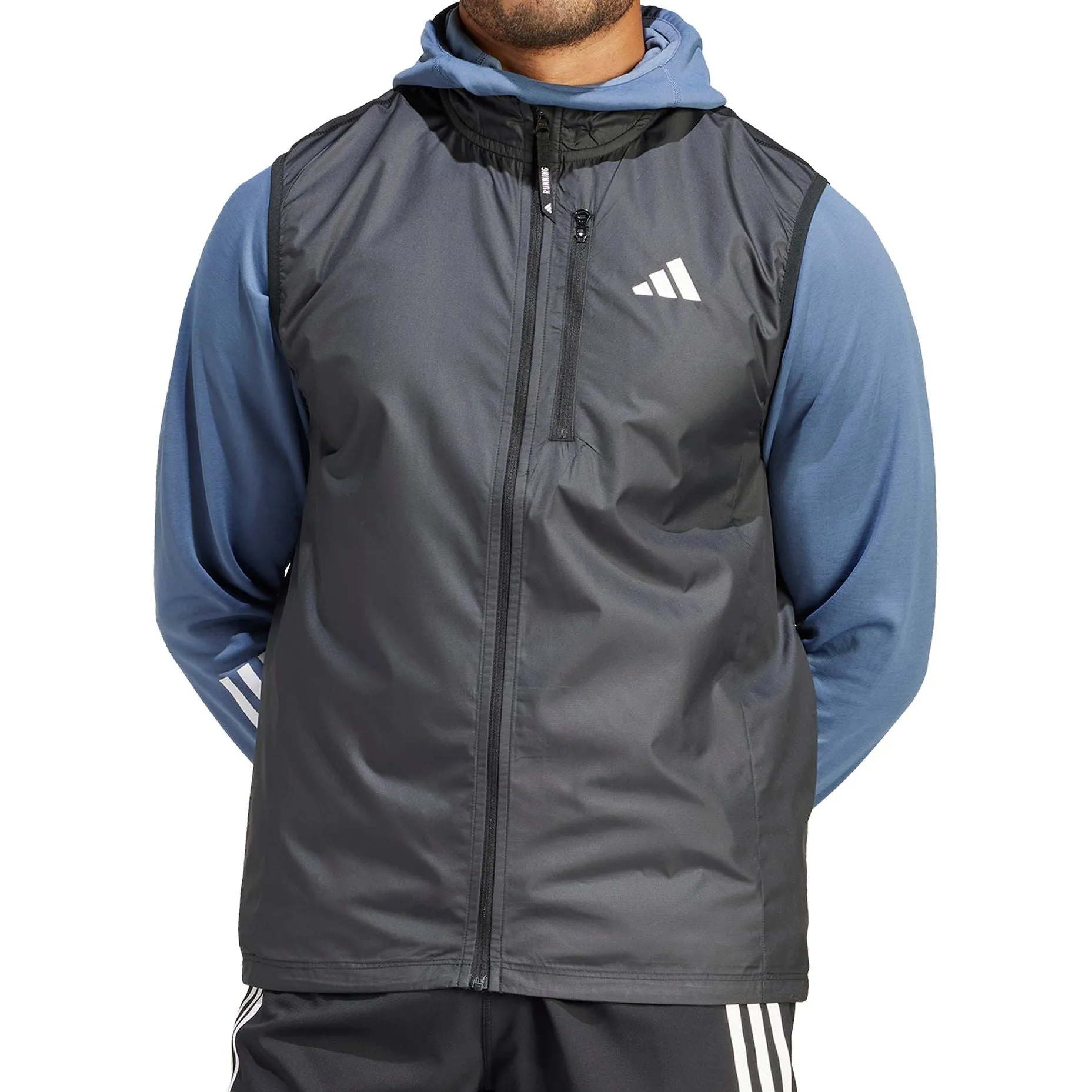 adidas Own The Run Mens Running Gilet - Black