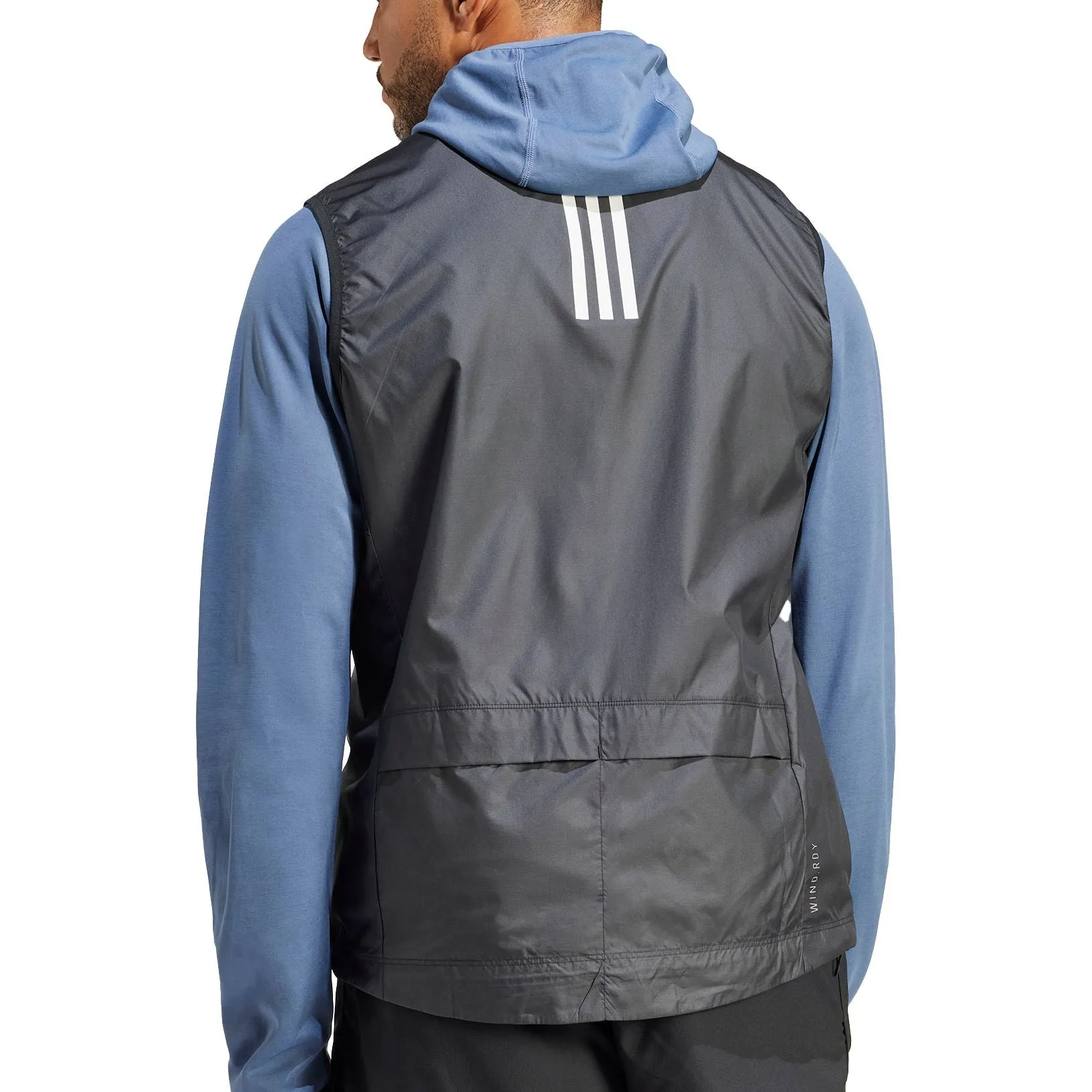 adidas Own The Run Mens Running Gilet - Black