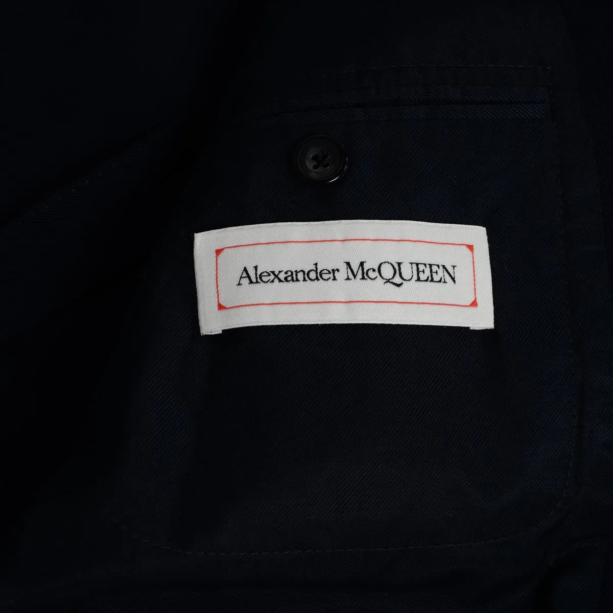 Alexander McQueen Navy Overdyed S.B. Blazer IT 50