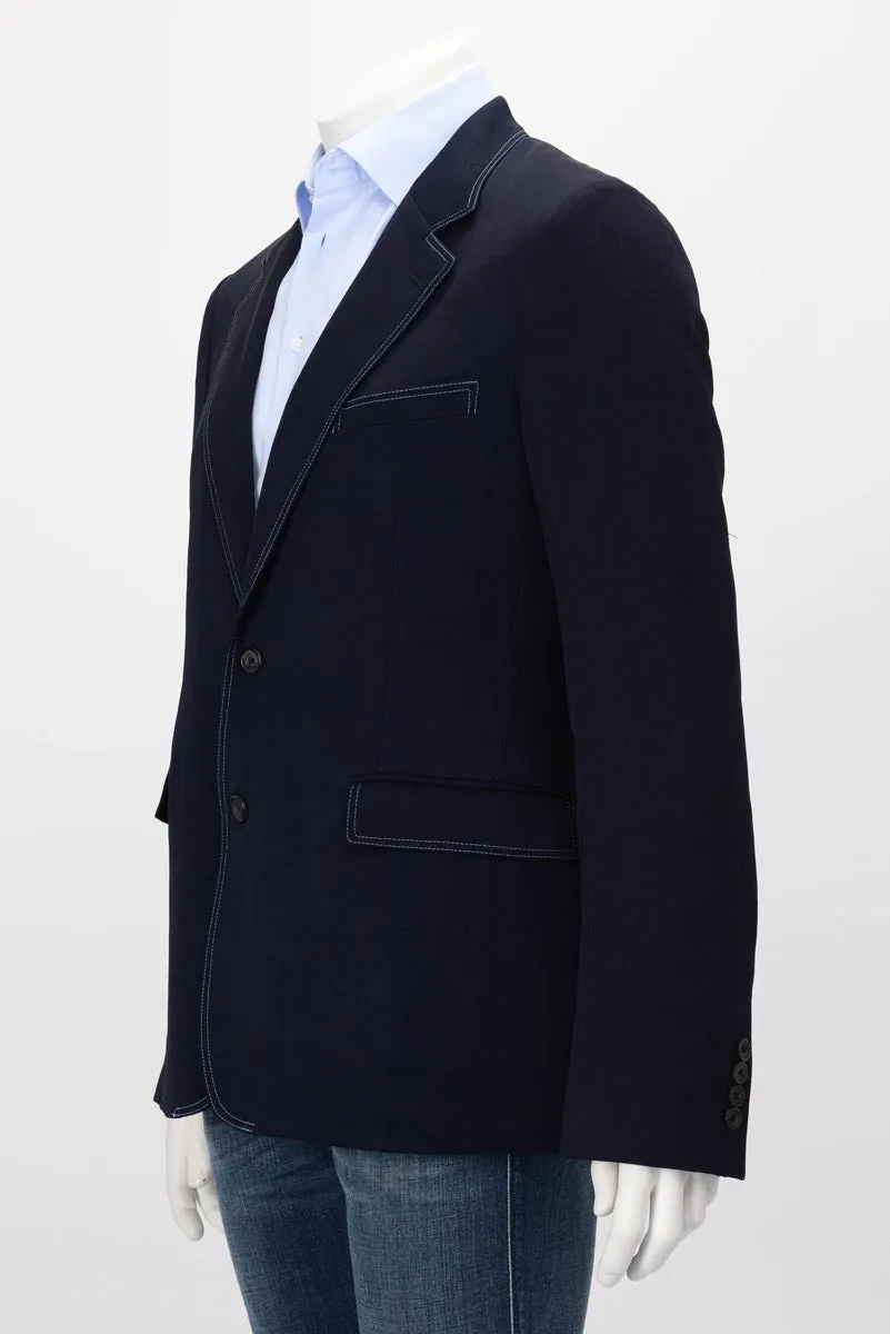 Alexander McQueen Navy Overdyed S.B. Blazer IT 50