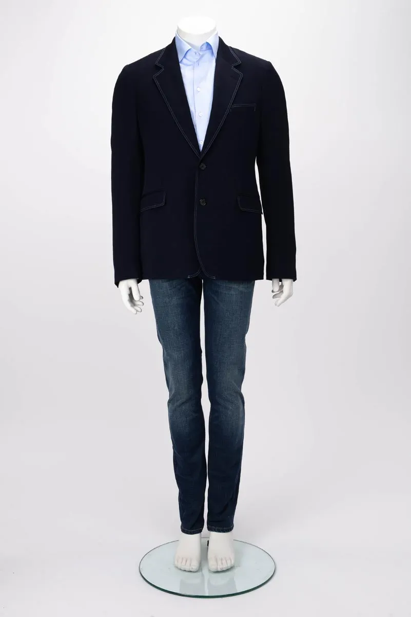 Alexander McQueen Navy Overdyed S.B. Blazer IT 50