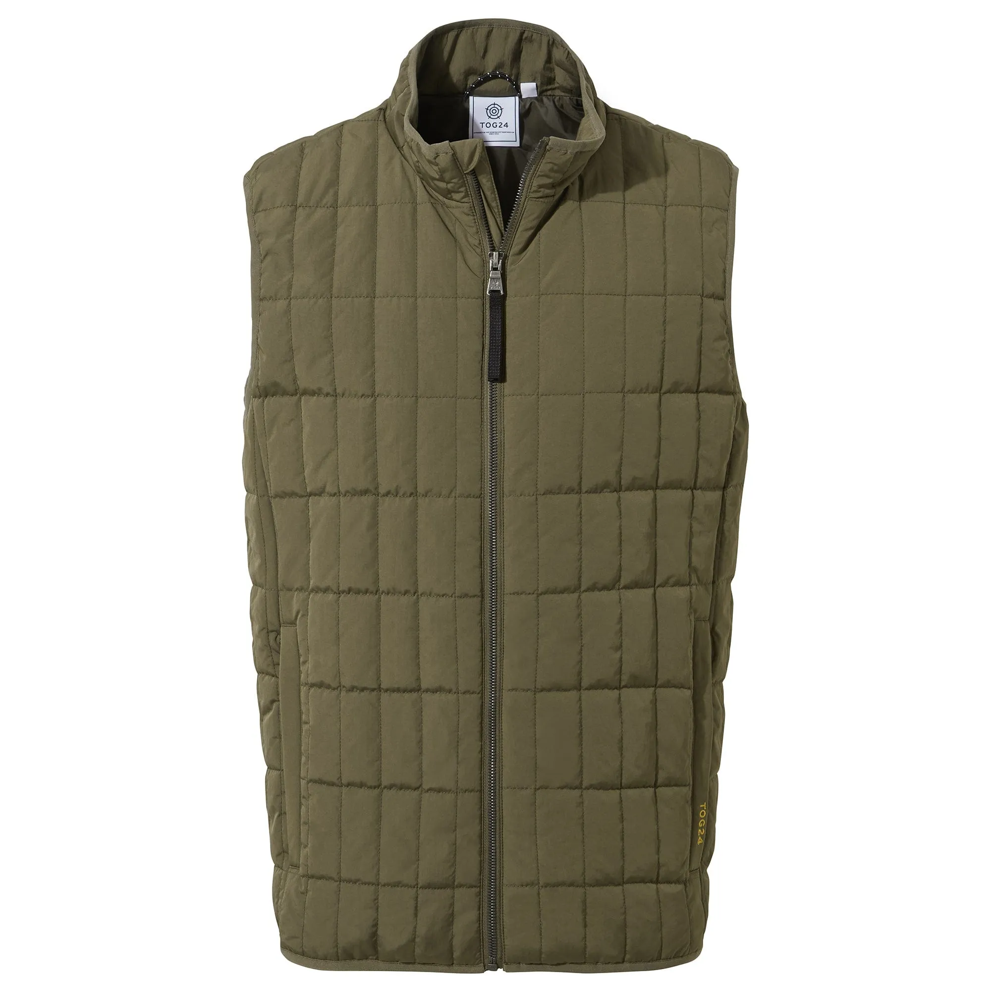 Ashmore Mens Padded Gilet - Khaki