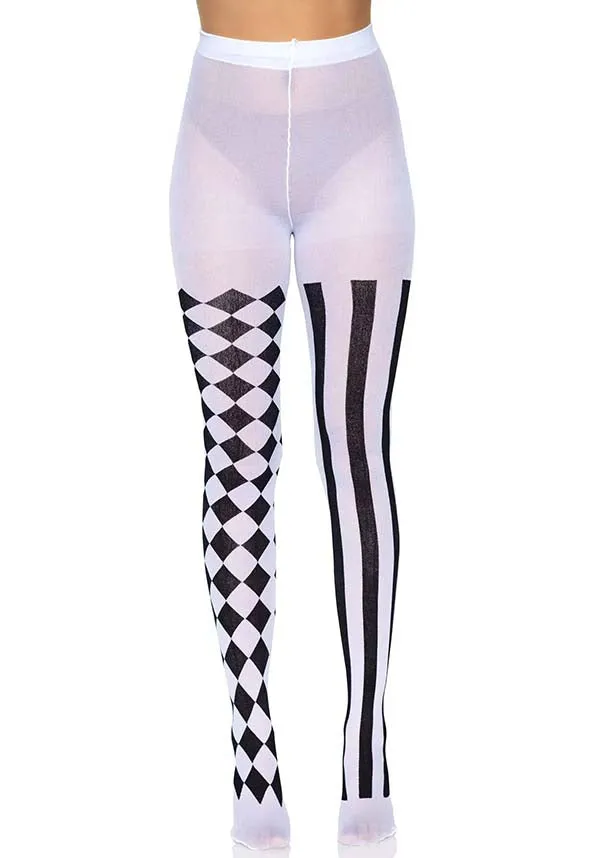 Aura Harlequin [Black/White] | TIGHTS