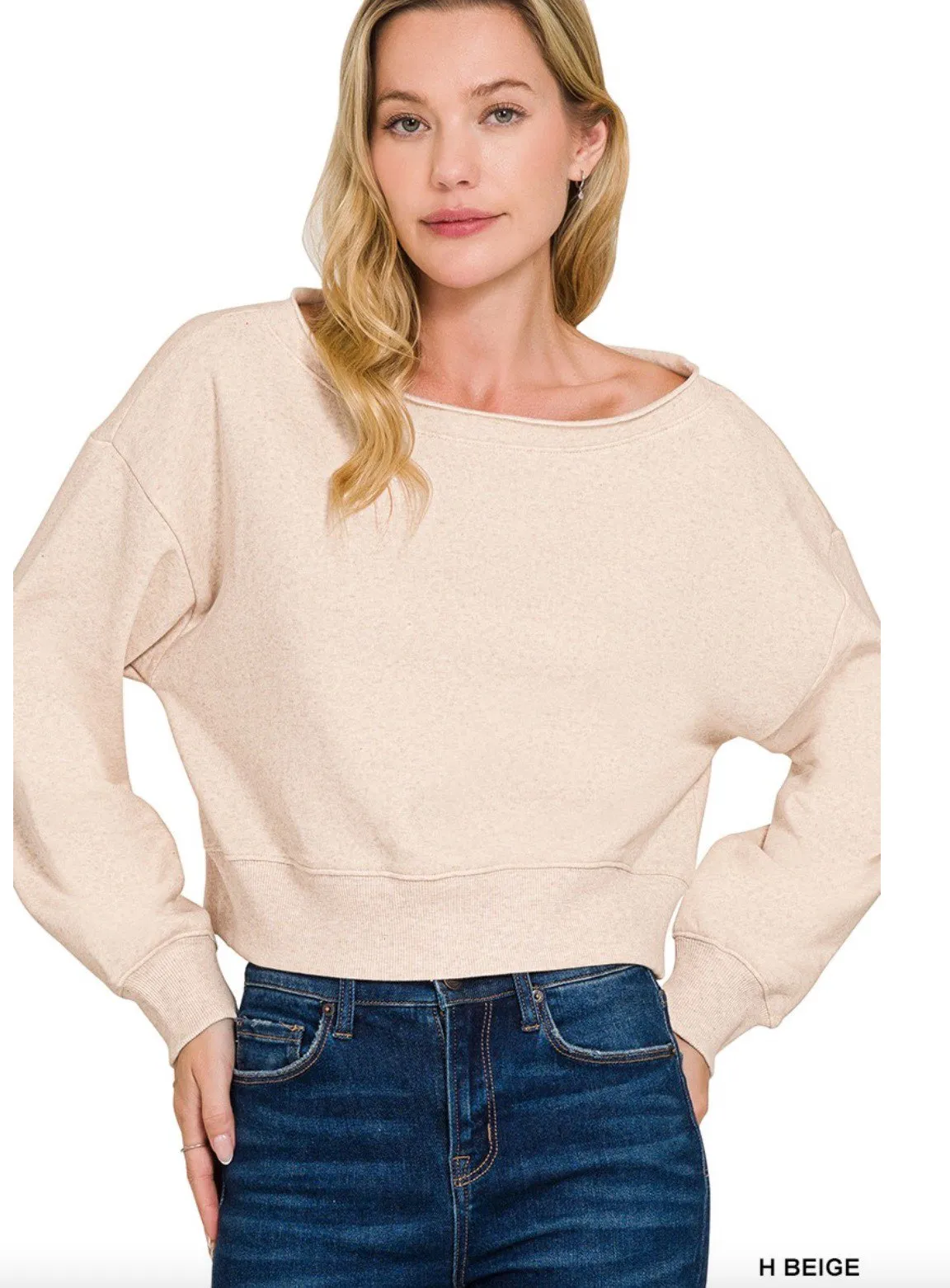 Ava Cropped Sweater Top