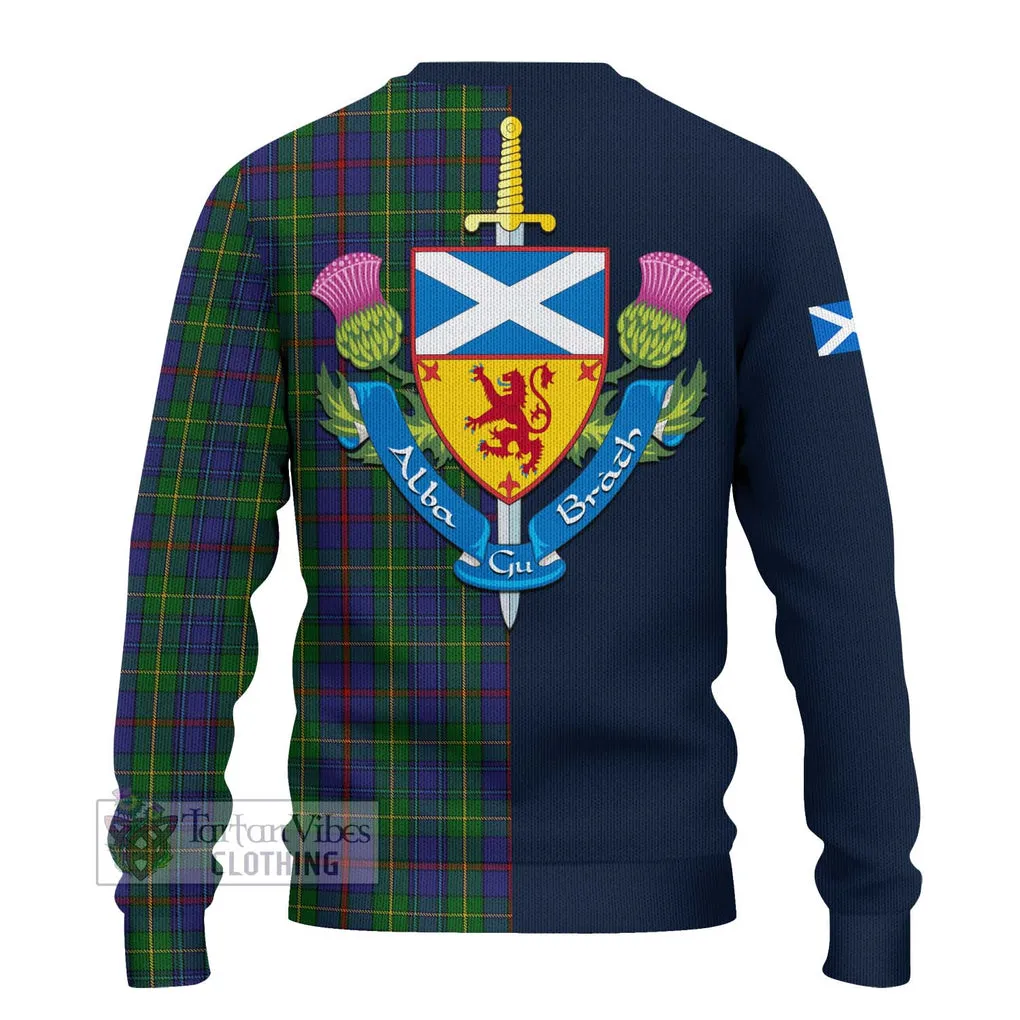 Bailey Tartan Ugly Sweater with Scottish Lion Royal Arm Half Style