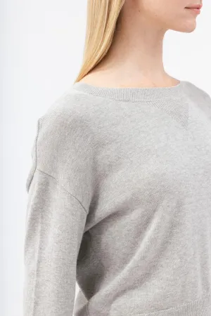 Bamboo Cropped Knit Sweater