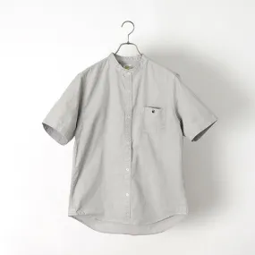 BARNS / BR-7750R Ox S/S Band Collar Shirt