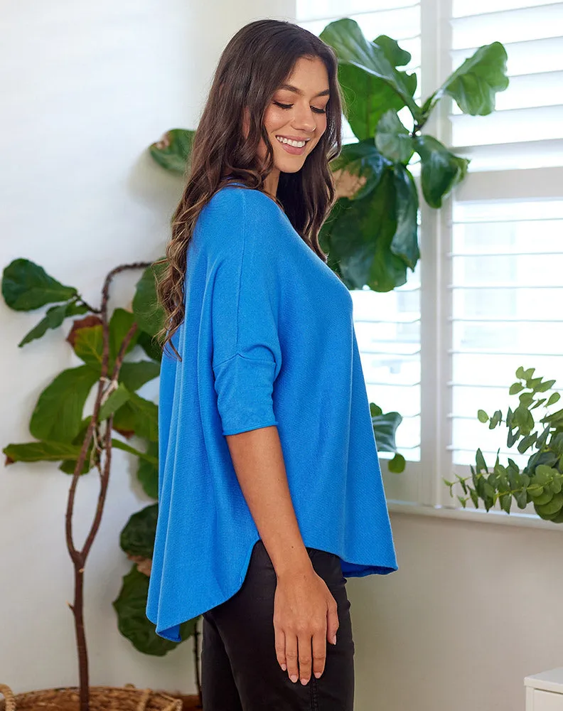 BATWING KNIT - BLUE