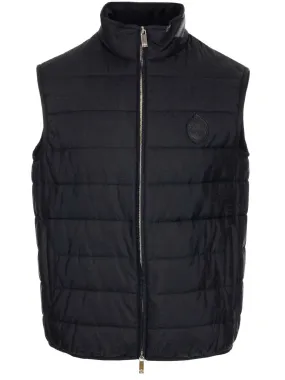 Berluti Logo Patch Zip-Up Padded Gilet