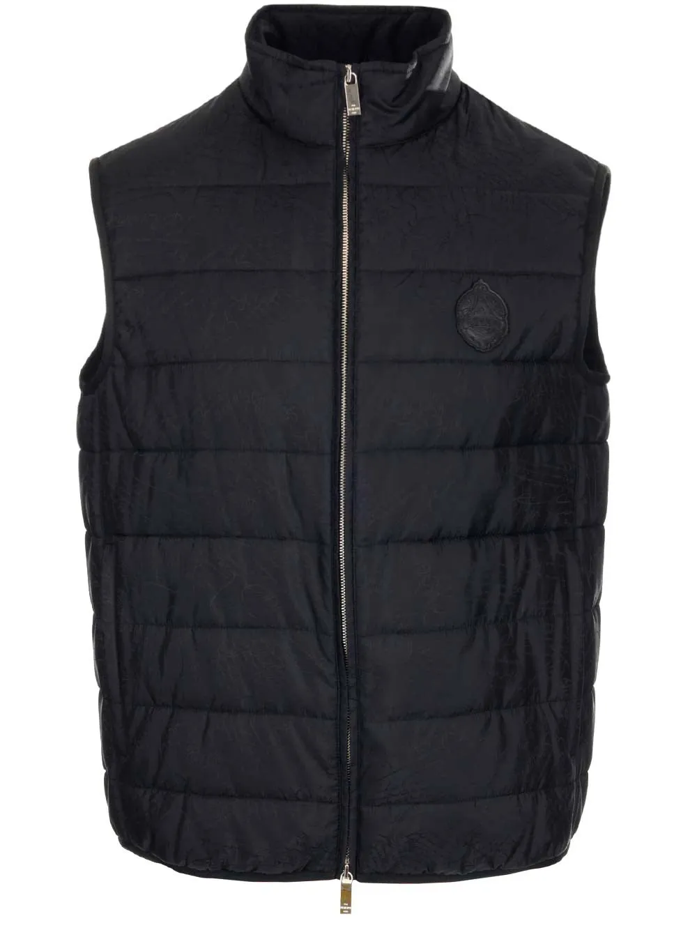 Berluti Logo Patch Zip-Up Padded Gilet