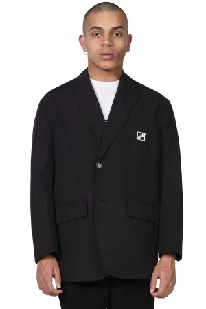 Black Logo Oversized Blazer