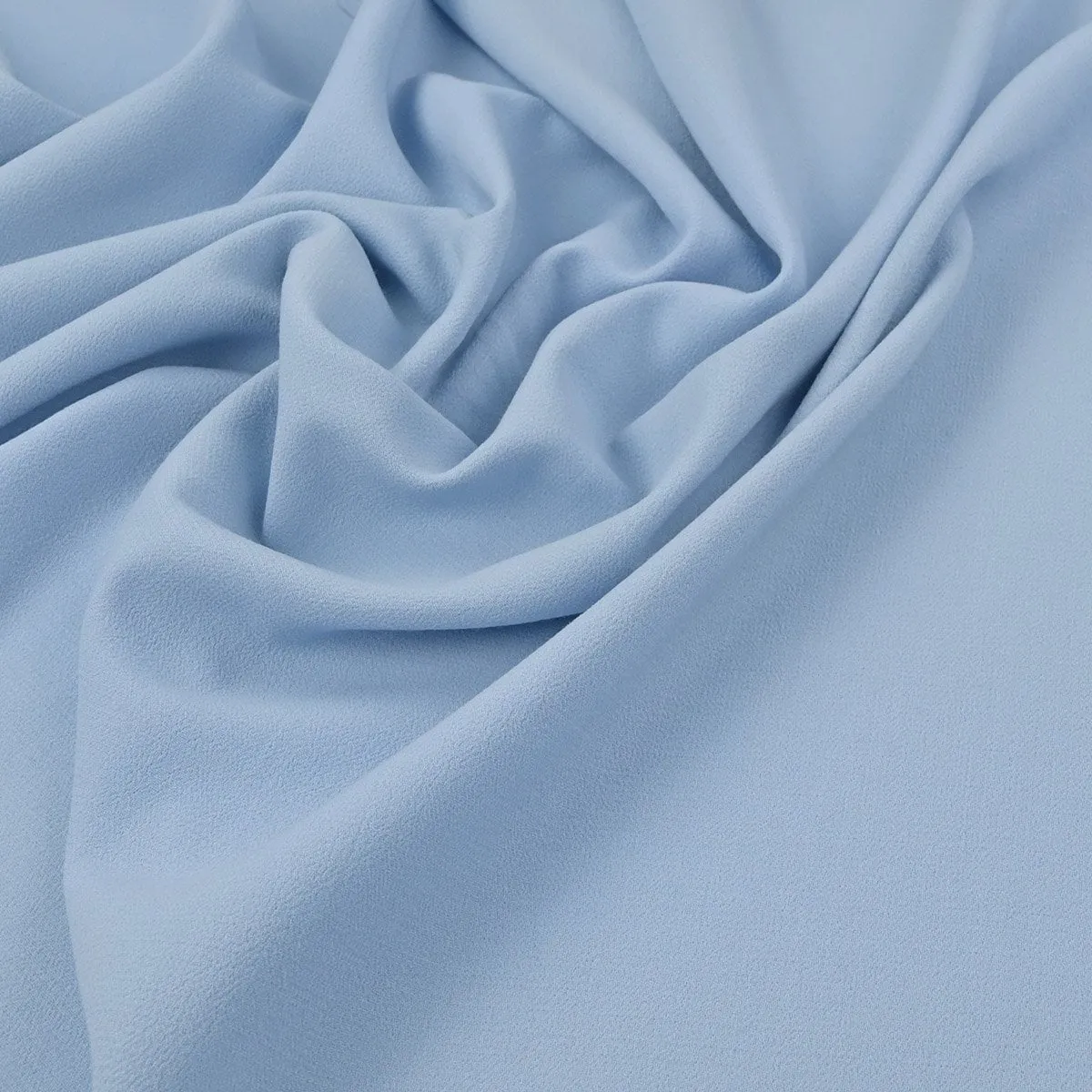 Blue Double Weave Crepe Fabric 97076