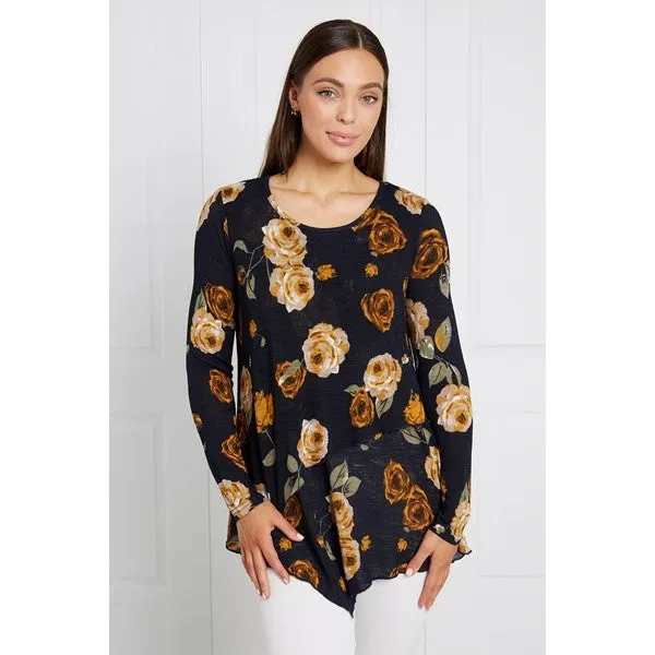 BOBBI FLORAL DOUBLE LAYERED TOP