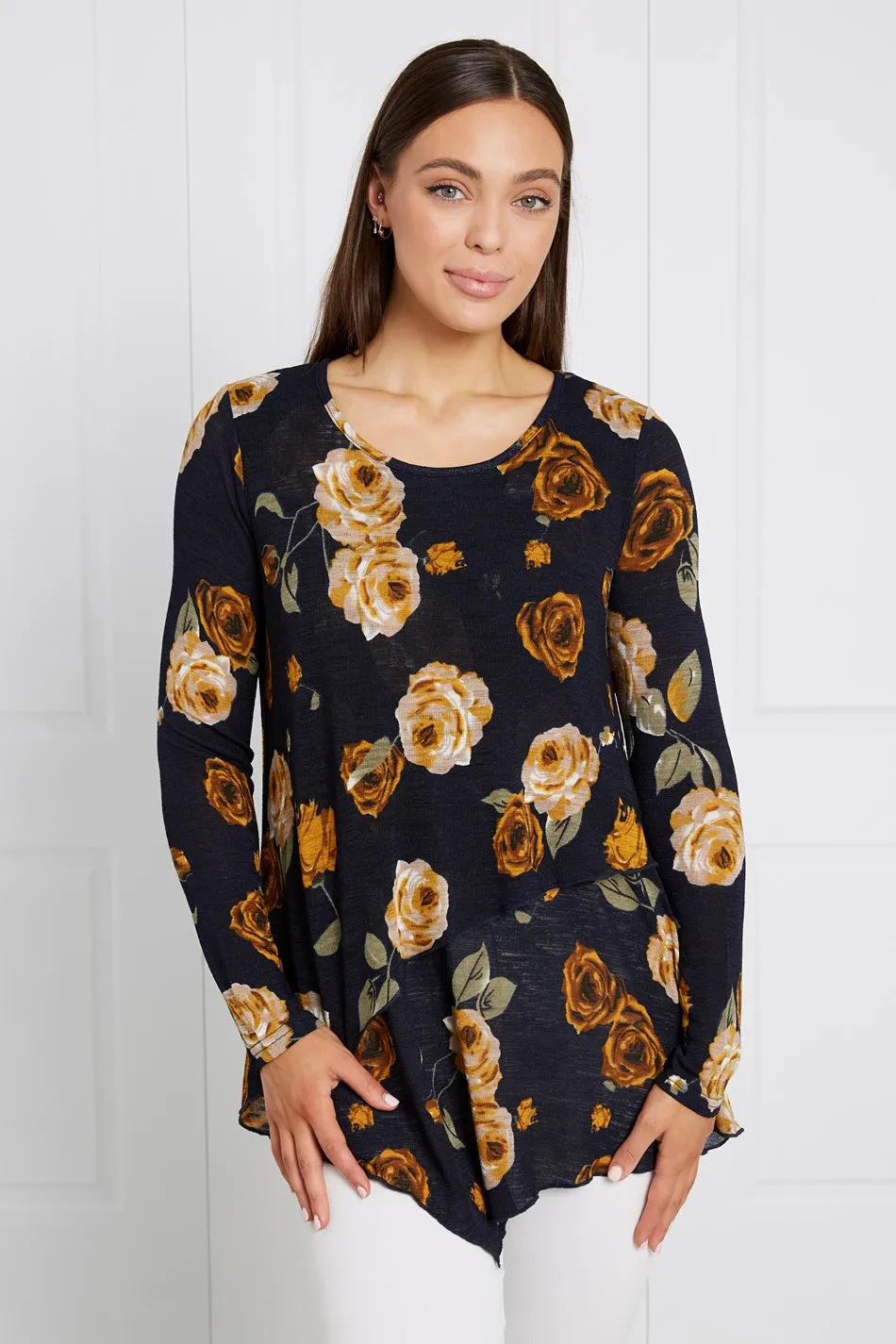 BOBBI FLORAL DOUBLE LAYERED TOP