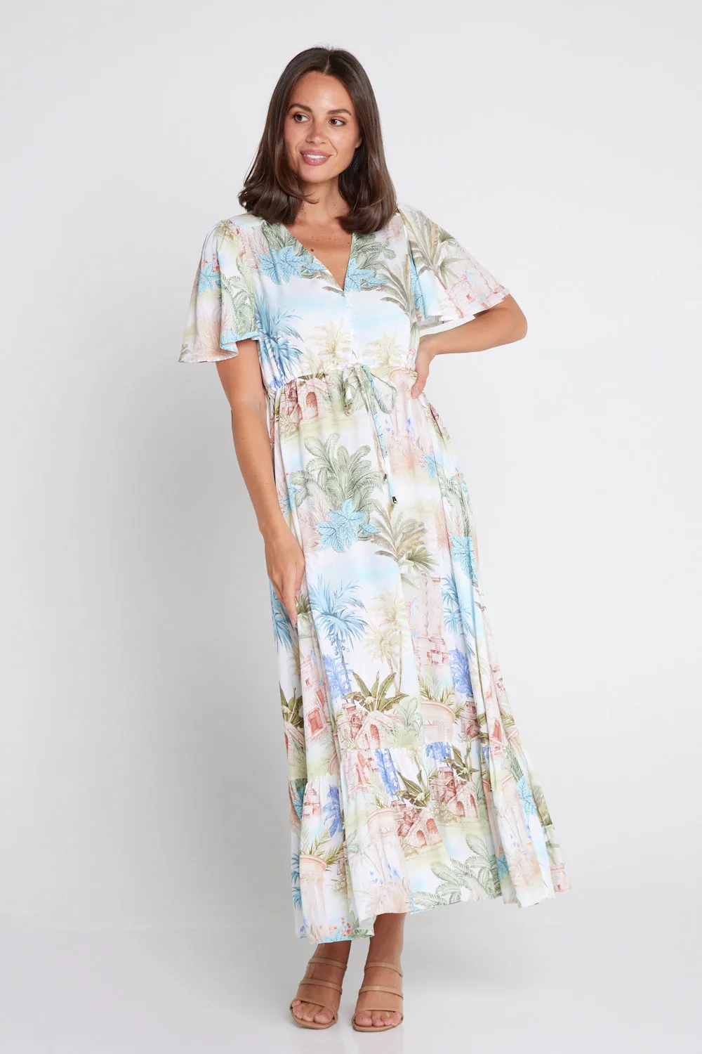 Breanna Dress - Palm Paradise