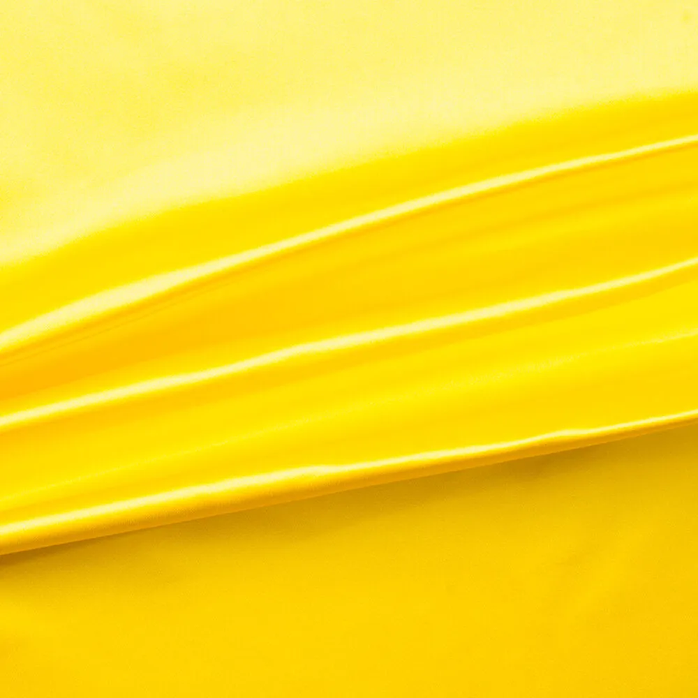 Bright Canary Yellow Silk Duchess Satin