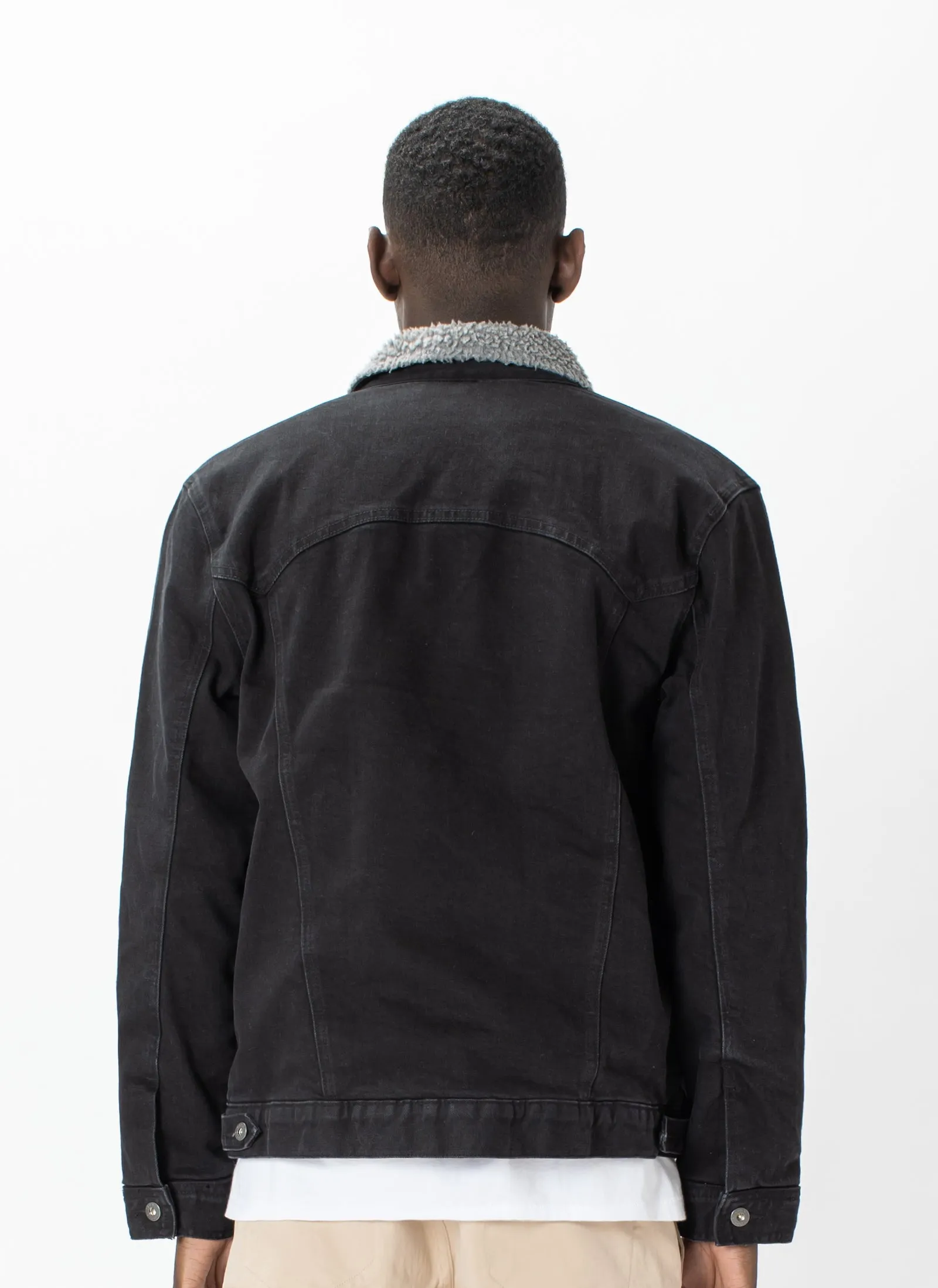 B.Rigid Full Sherpa Jacket Black