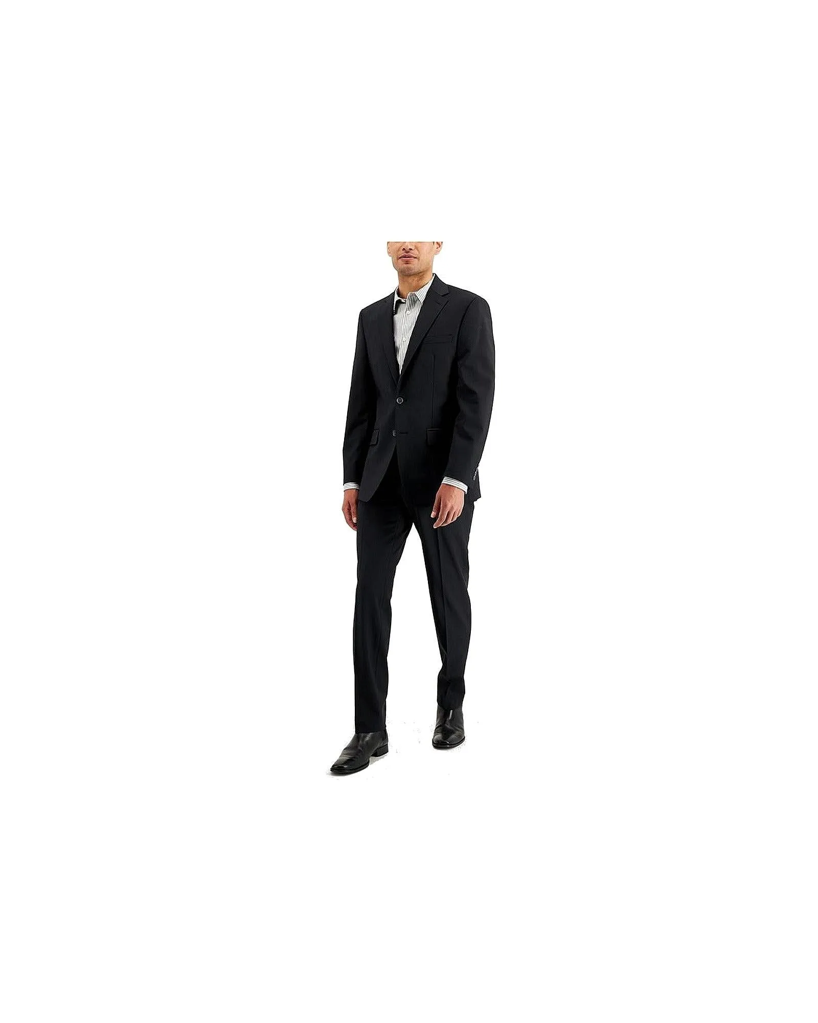 Calvin Klein Mens Modern Fit Suit Black Size 40 Regular