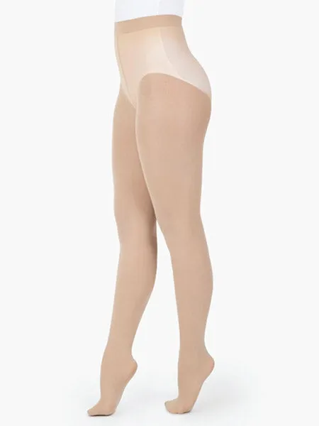 Capezio 1915 Adult Ultra Soft Self Knit Waistband Footed Tights