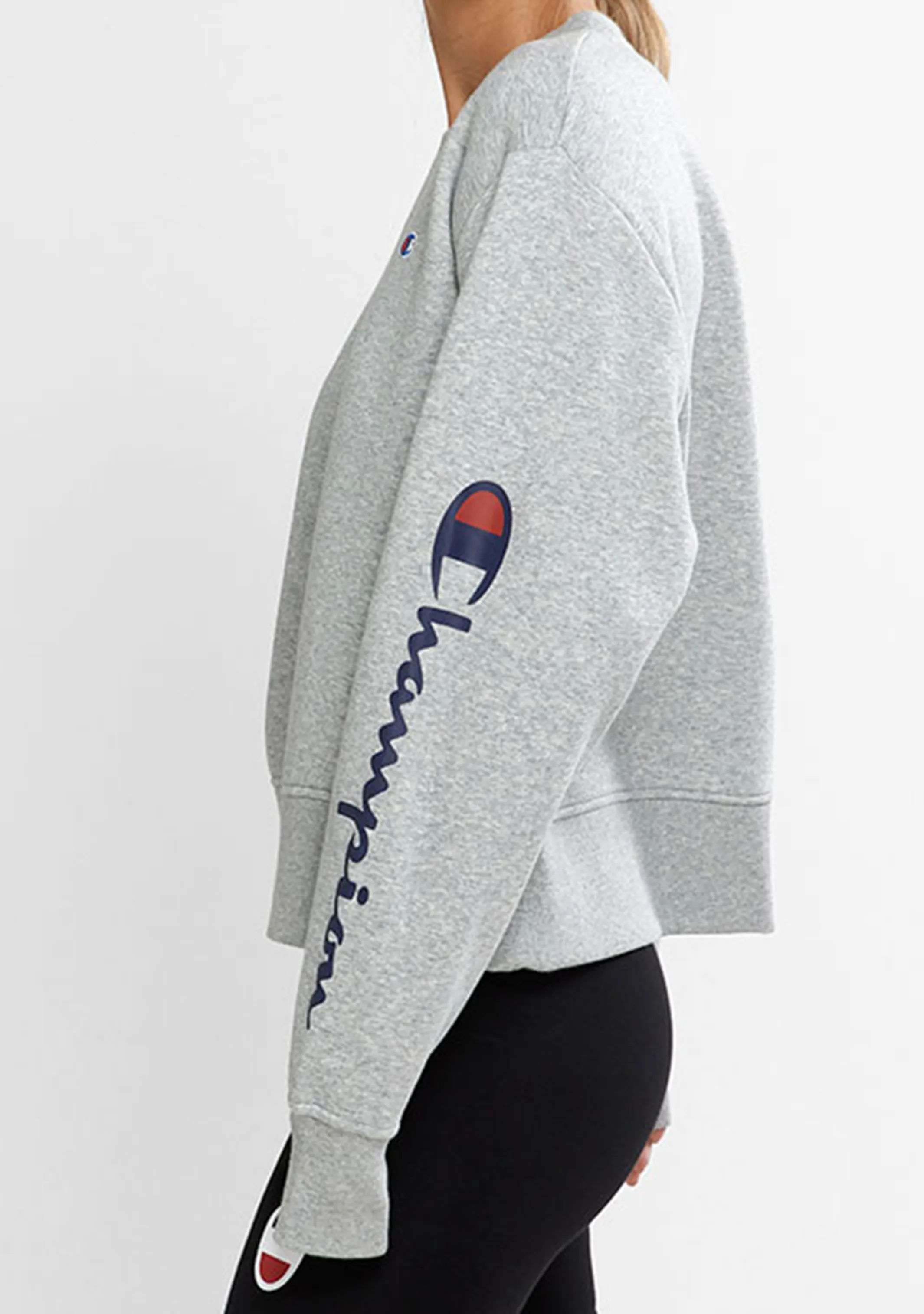 Champion Womens Sporty Graphic Crop Crew <br> CTMVN 6Y7