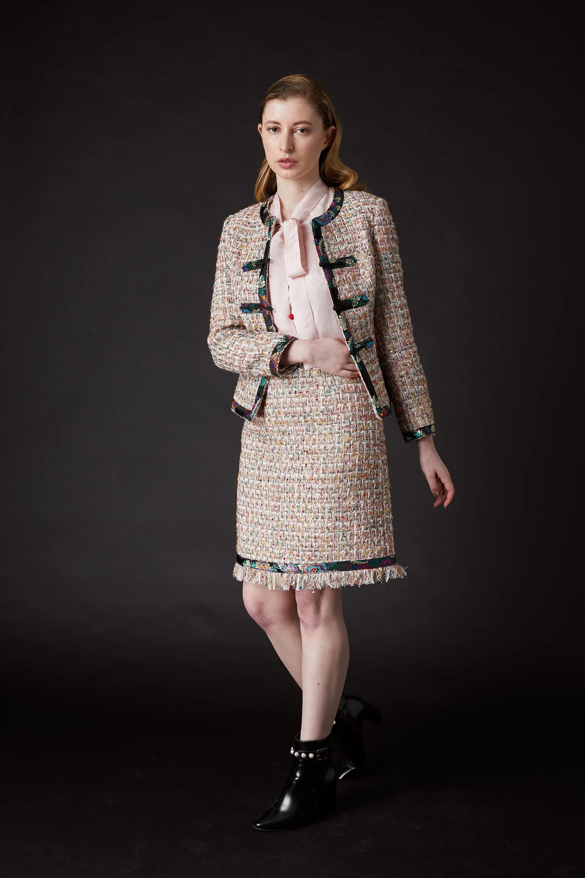 Chelsea Tang Tweed Jacket Multi