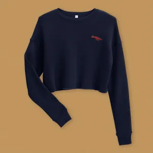 Chicken Feet Embroidered Crop Sweatshirt