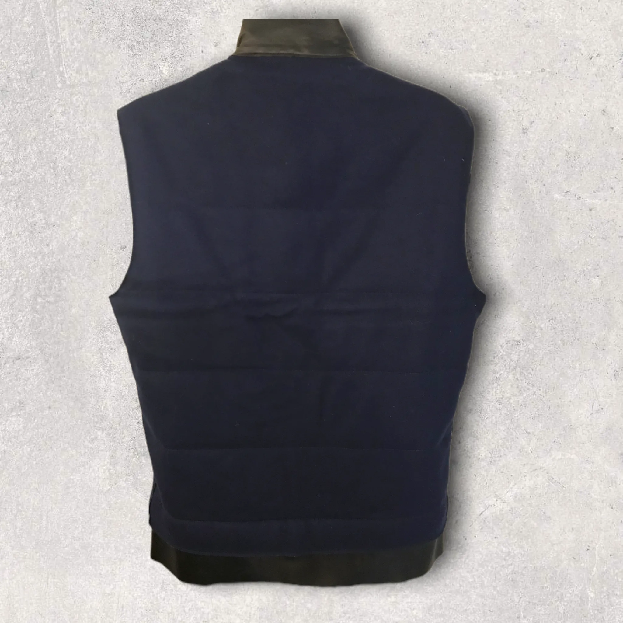 Costume Nemutso Mens Blue Wool Padded Bodywarmer Gilet UK 38  EU 48