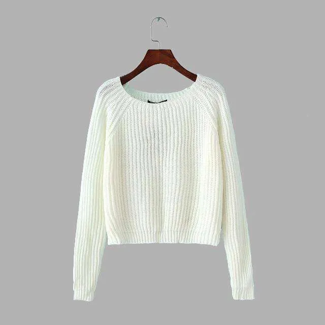 Cozy Crop Knitted Sweater