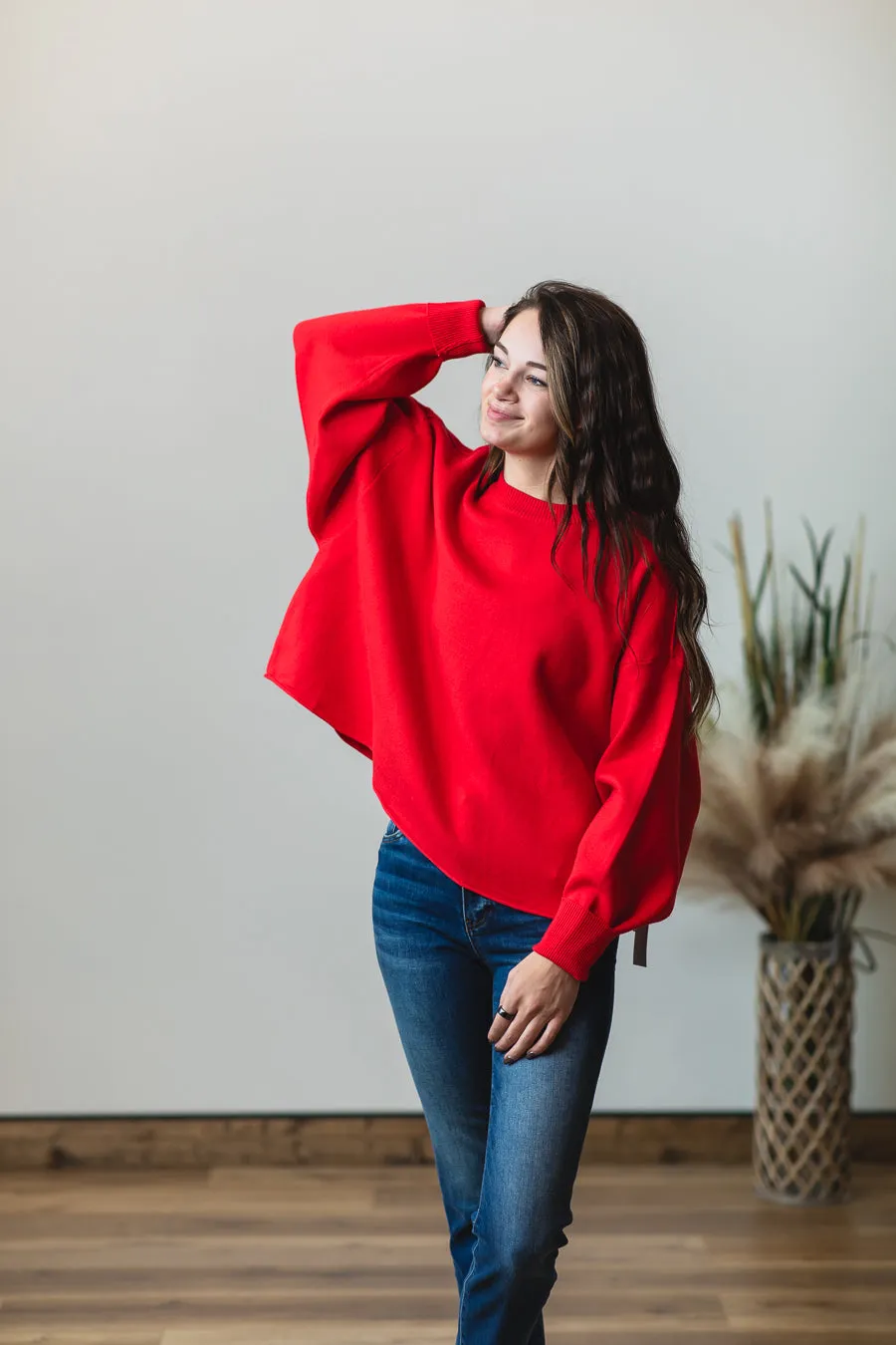 Cropped Basic Sweater Top