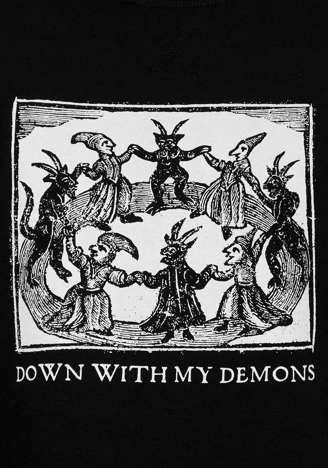 Demons Crop Sweat Top