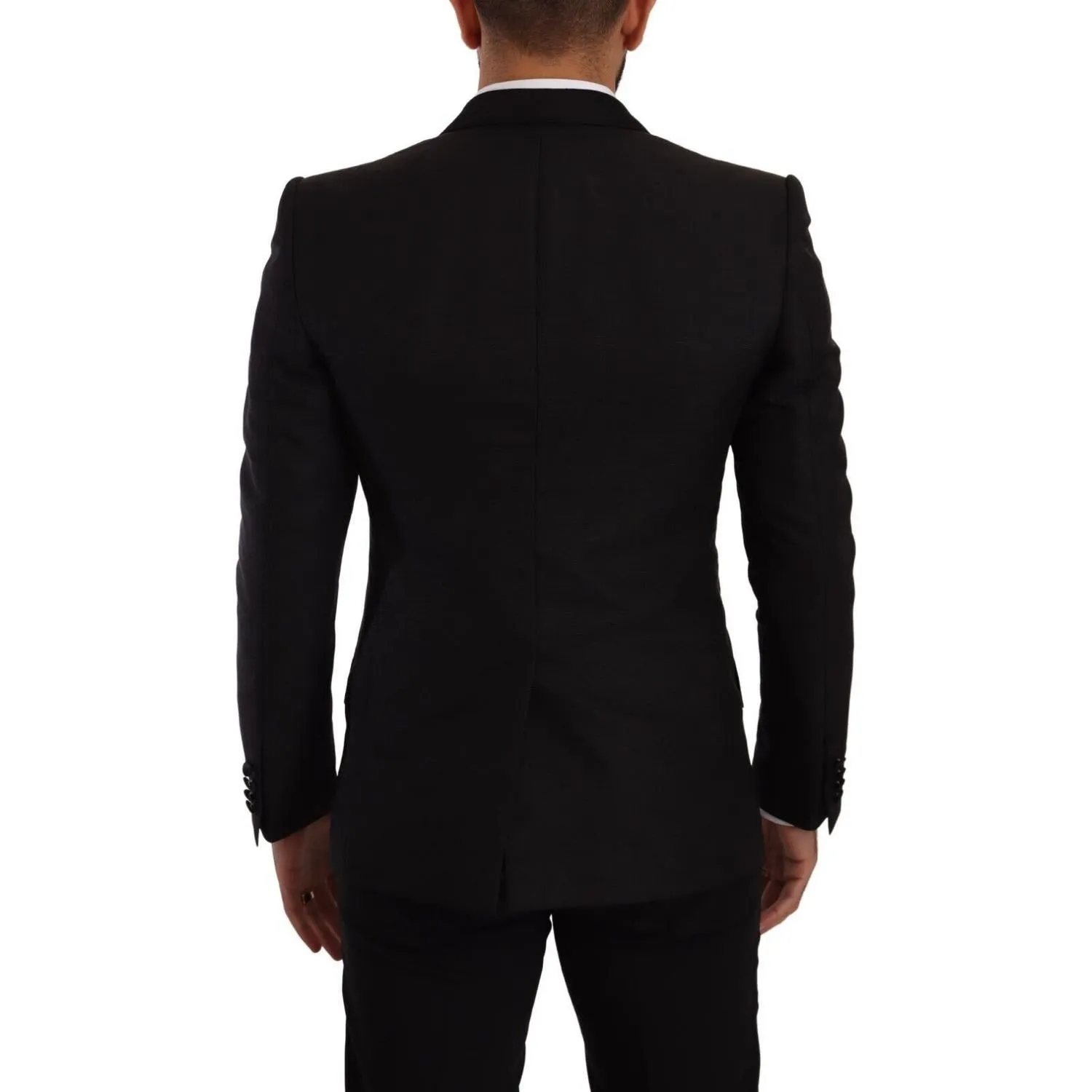 Dolce & Gabbana Sicilia Slim Fit Black Suit Ensemble