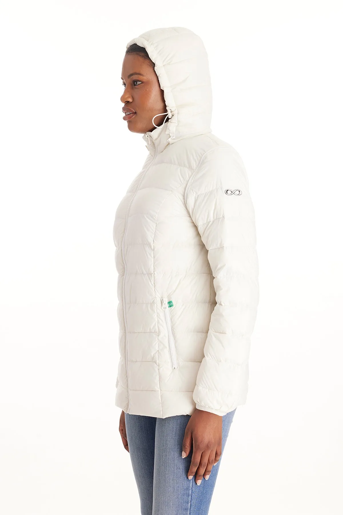 Down Lightweight Jacket With Removable Sleeves