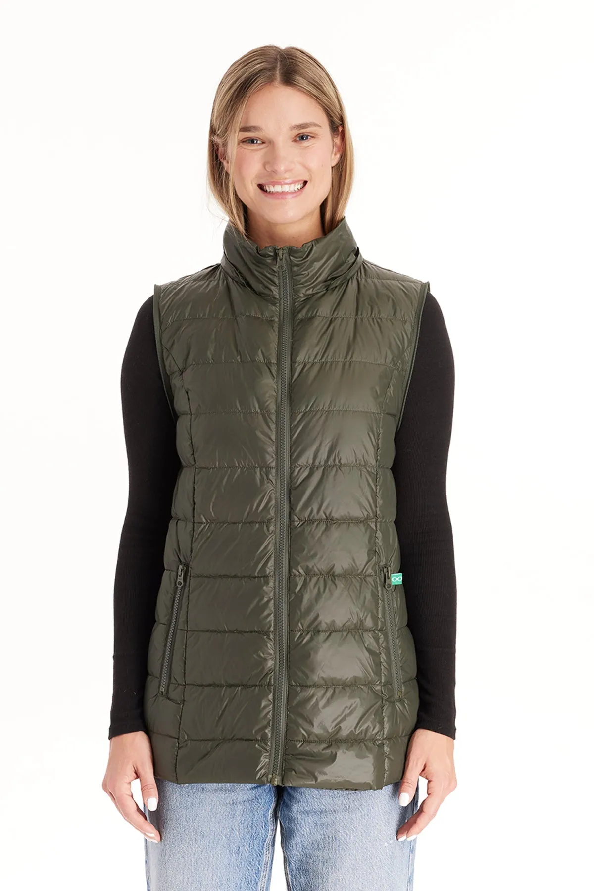 Down Lightweight Jacket With Removable Sleeves