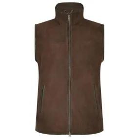 Dubarry Dunhill Mens Leather Gilet - Walnut