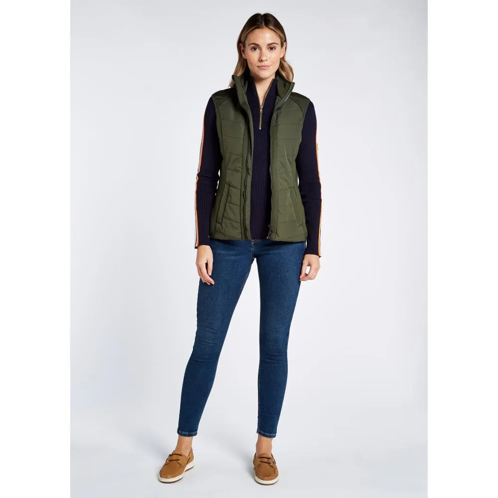 Dubarry Foyle Hybrid Ladies Primaloft Gilet - Pesto