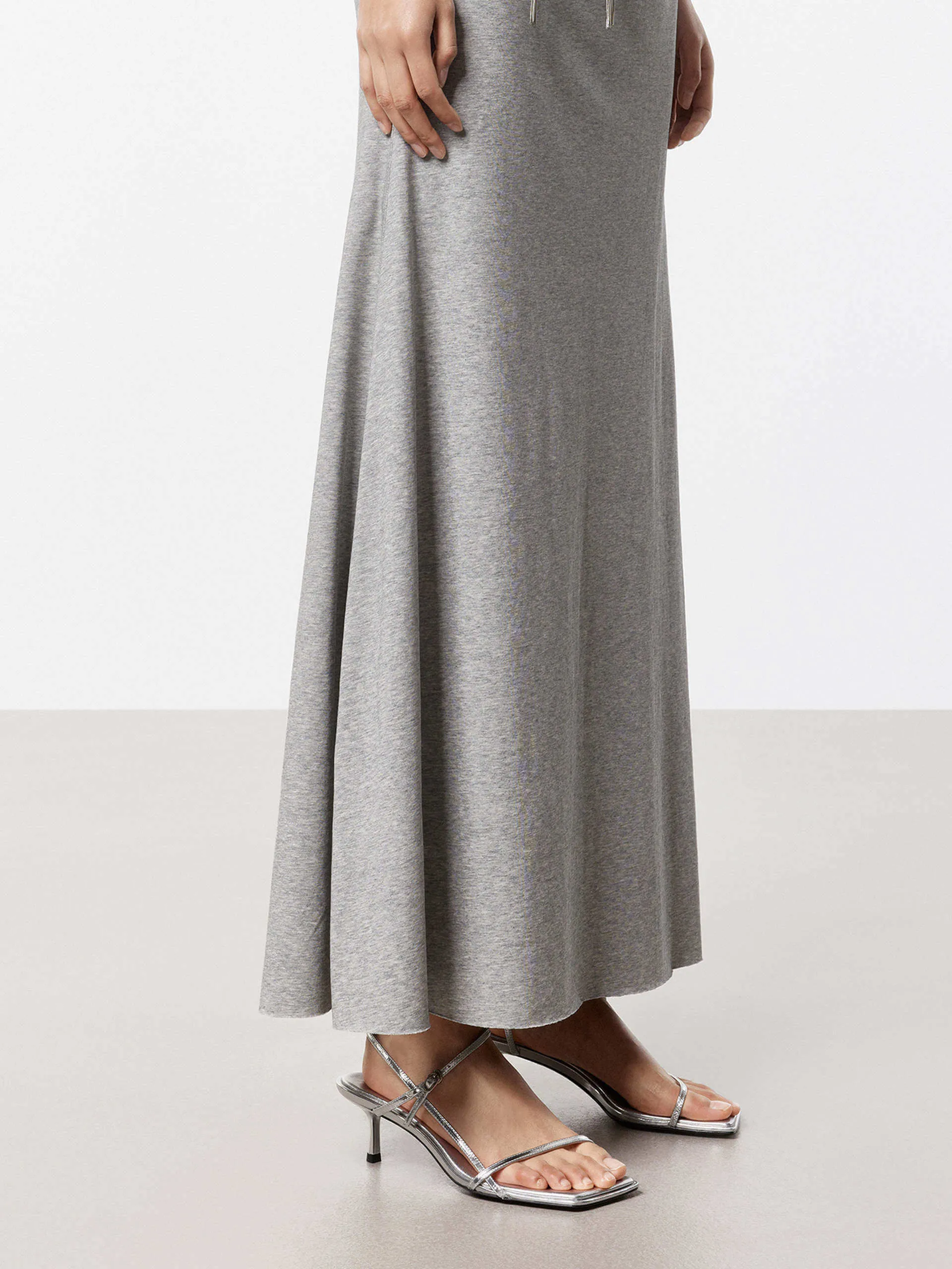 Elasticated Waist Maxi Skirt