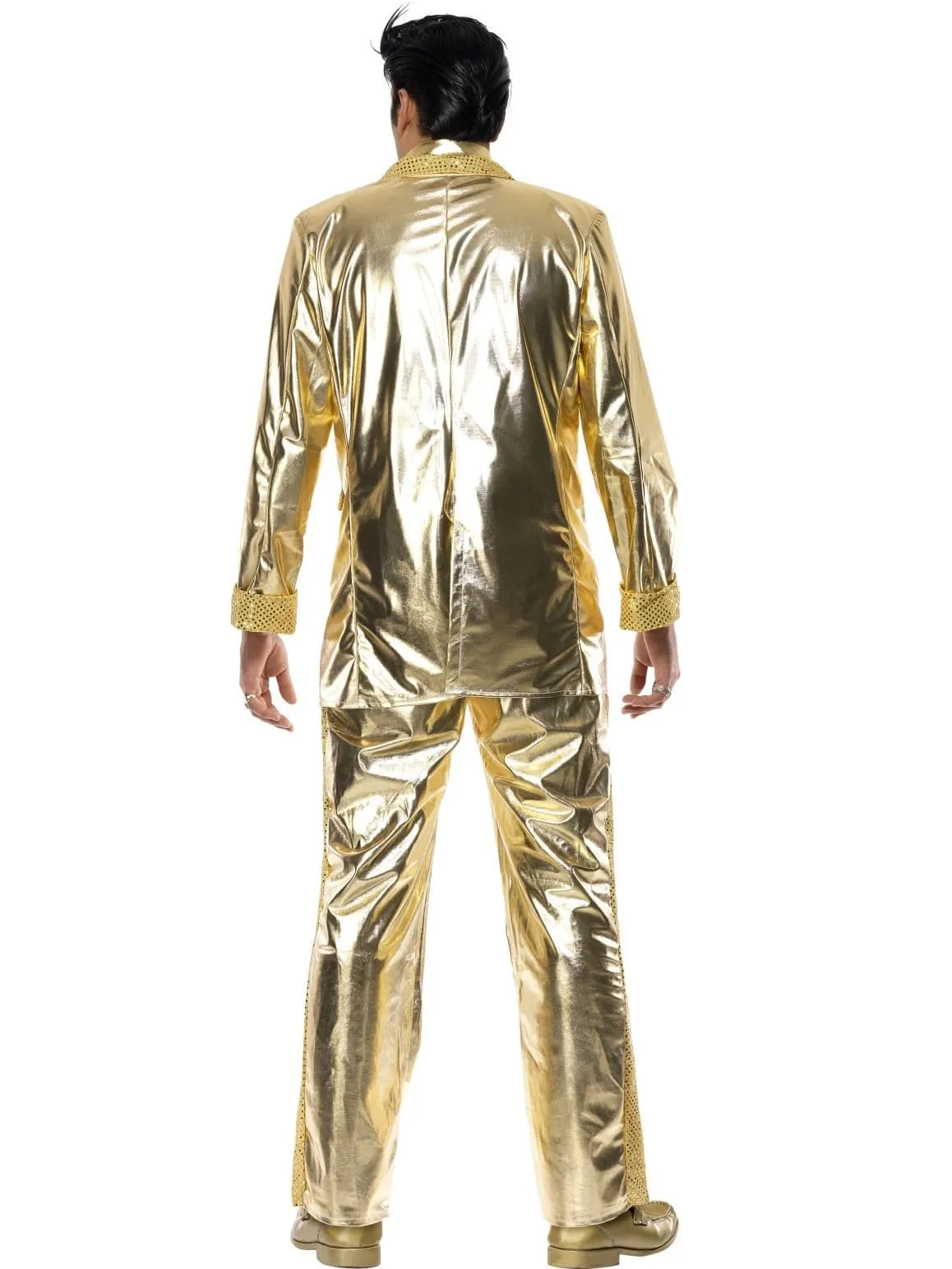 Elvis Gold Lamé Suit Adult Men's Costume